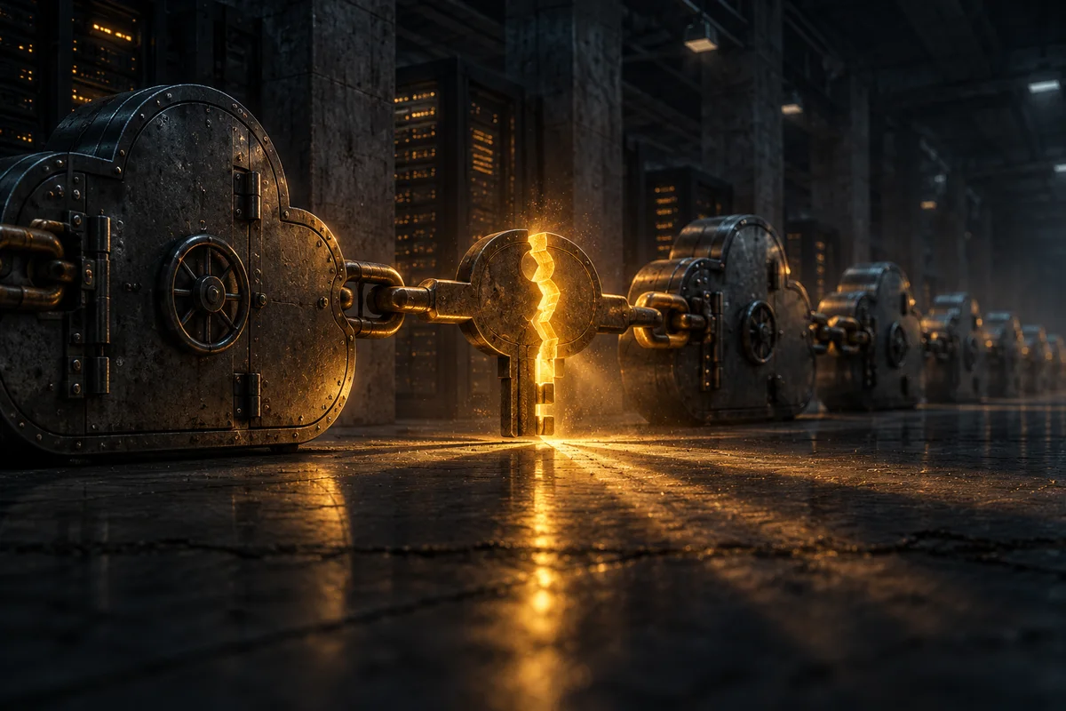 Padlock in front of a cloud symbol, illustrating a cloud backup security incident