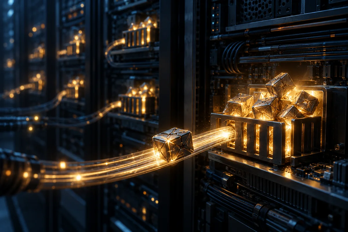 Illustration of a tiny eight-byte memory buffer overflowing with compressed data that spills into neighbouring memory blocks